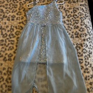 Sparkling Blue Sequin Dress